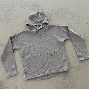 Carhartt Kids Boys Thermal Gray Hoodie Shirt Sweater Sweatshirt 6 7